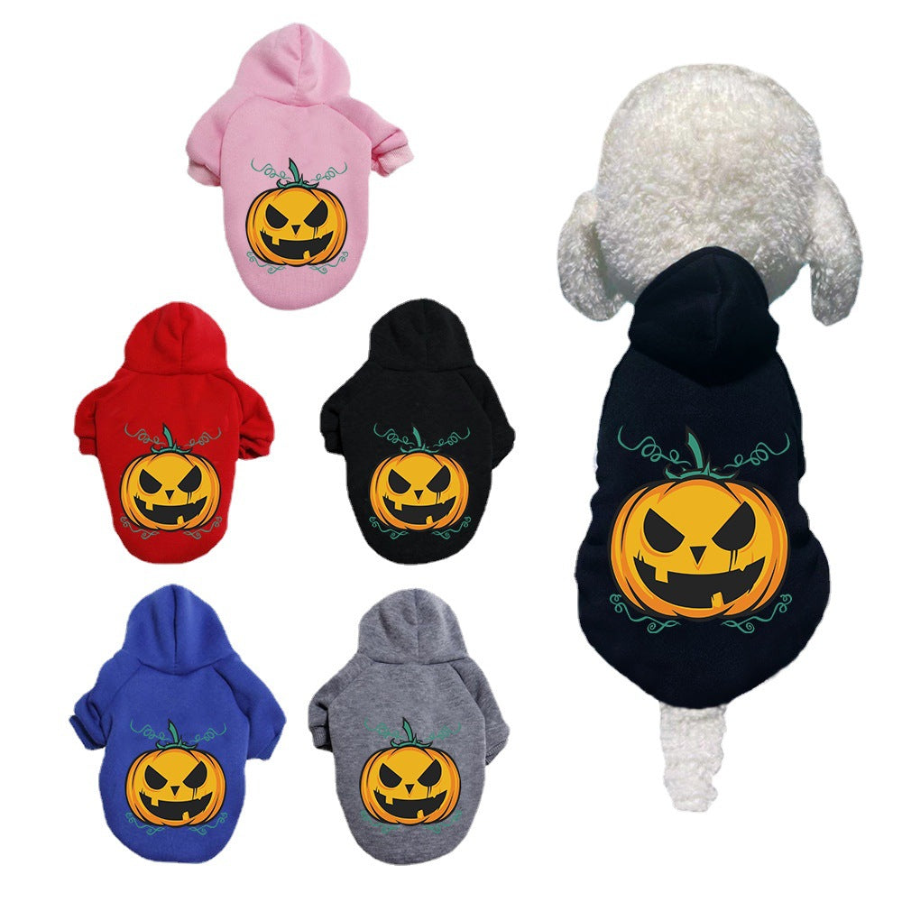 Sudadera de Halloween para perro con calabaza en 5 colores