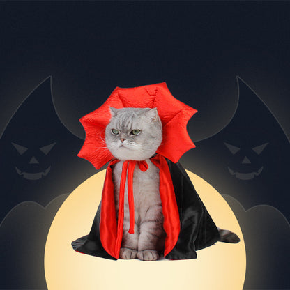 Capa de vampiro para gatos y perros, Halloween