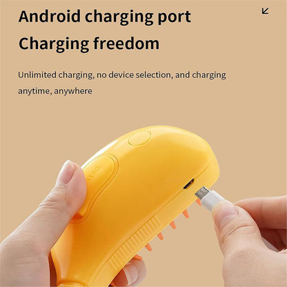 Cepillo de vapor para mascotas, carga por USB