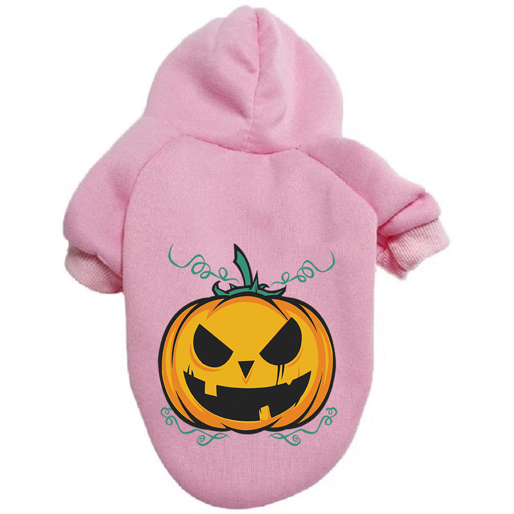 Sudadera calabaza para perro color rosa